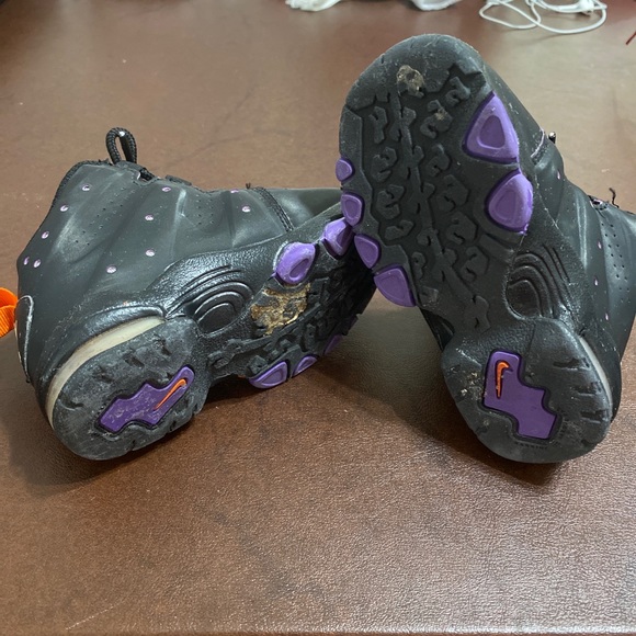 Nike Air Max 2 CB Charles Barkley Hyperfuse Black Orange Toddler Baby Shoes Sz 7 - Picture 7 of 8